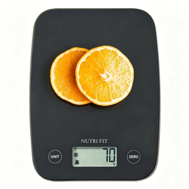 Main image of Digital Food Scale 11lb Kitchen Scales for Cooking Baking Black | Weight in Ounces & Grams, 1g Precision, Max 11lbs, Smart Tare, LCD Display, 4 Units, For Weight Loss, with 2AAA Batteries