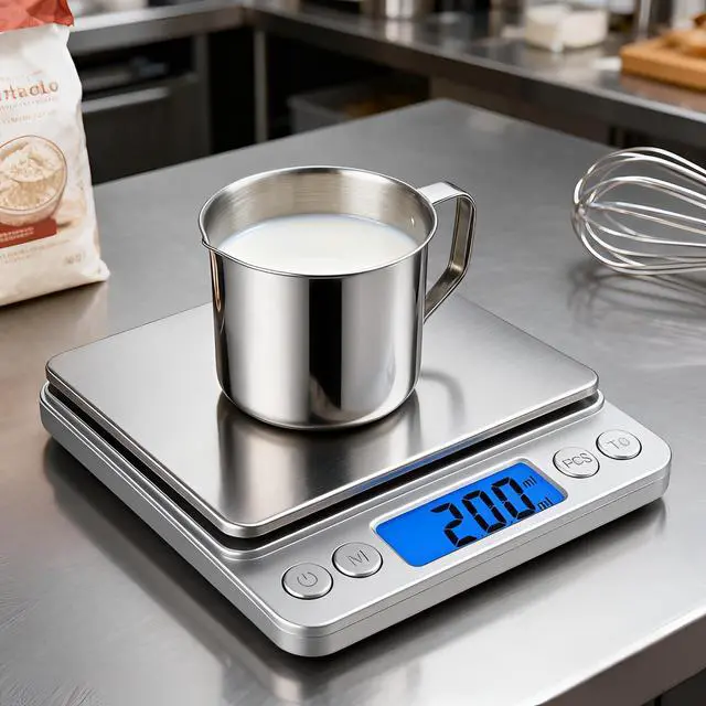 Alt view image 6 of 7 - High Precision Digital Kitchen Scale 3kg / 0.1g Food Scale for Baking, Cooking & Meal Prep Slim Stainless Steel Design with Tare Function, Backlit LCD, Easy Clean Surface