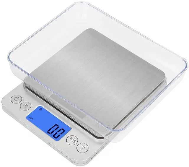 Main image of Upgraded Digital Kitchen Food Scale Large Size, Stainless Steel Postal Shipping Scale for Business Packages, 11lb 0.1g Accuracy for Baking Cooking Coffee Soap Making Sourdough Bread Making