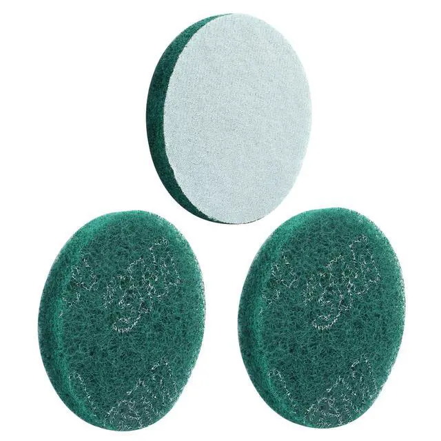 Alt view image 3 of 5 - 8Pcs Scrub Pads Round Scrubber Scouring Pads Abrasive Scuffing Tool