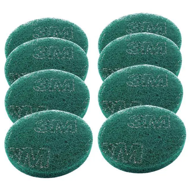 Alt view image 5 of 5 - 8Pcs Scrub Pads Round Scrubber Scouring Pads Abrasive Scuffing Tool