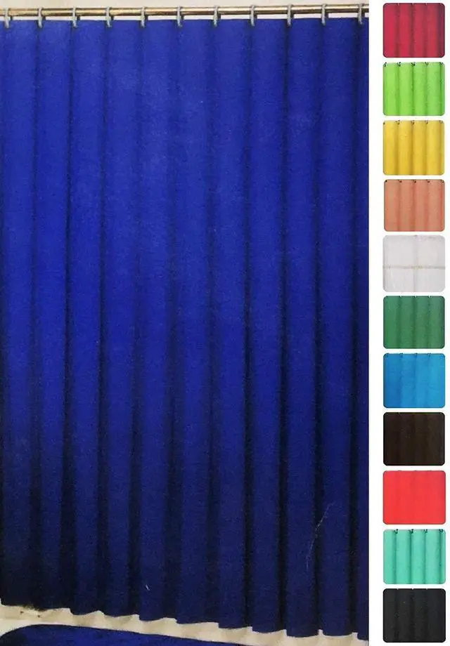 Main image of Deluxe Heavy Weight Shower Curtain Liner (Navy)