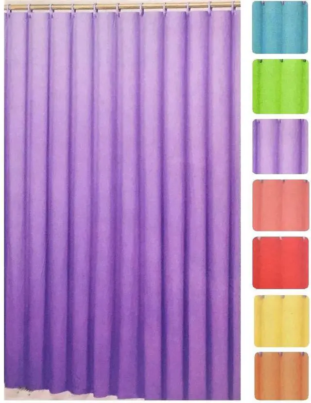 Main image of Deluxe Heavy Weight Shower Curtain Liner Bright Color (Purple)