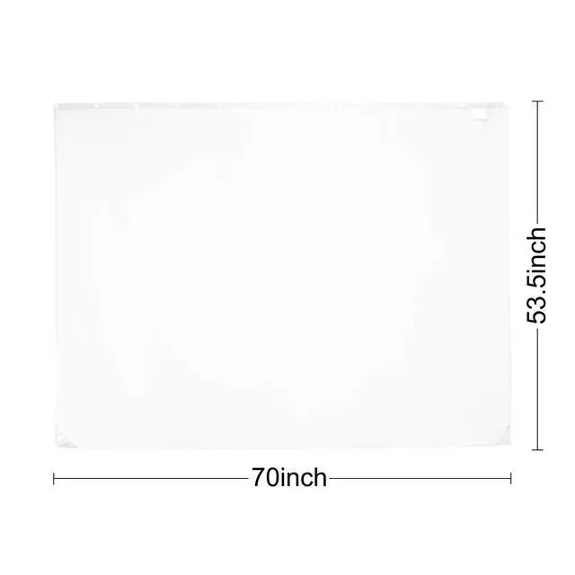 Alt view image 6 of 7 - Fabric Snap in Shower Curtain Liner Replacement White, 70x54