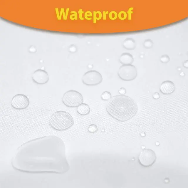 Alt view image 6 of 7 - Fabric Snap-in Replacement Shower Curtain Liner 68x61 Inch Waterproof Removable with Magnets (Fits 71x83 Inch Bath Curtain), White