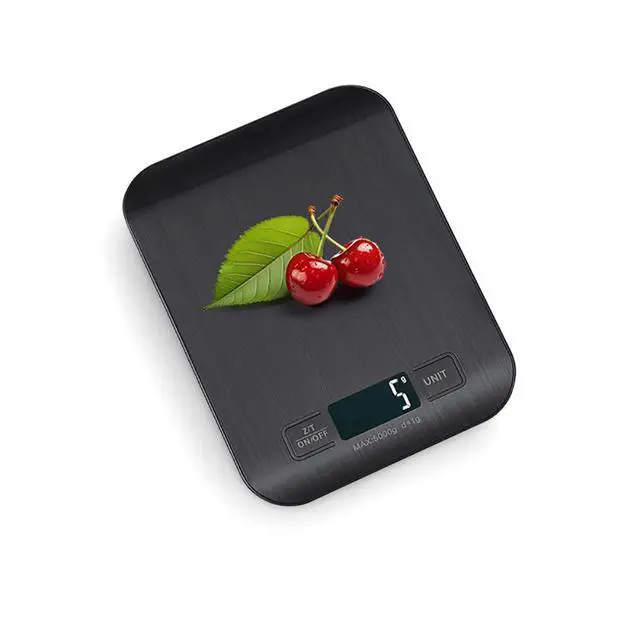 Alt view image 2 of 7 - Digital Shipping Scale,Stainless Steel Panel, Accurate Portable Postal Scale for Packages, Small Business,Kitchen, Food, Handmade, Liquids, and Boutique (Black Battery (5kg/1g))