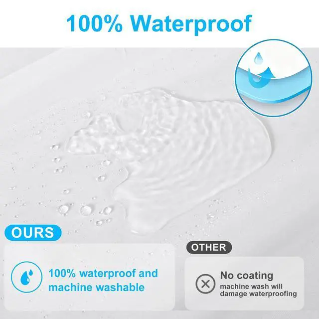 Alt view image 2 of 6 - Shower Curtain Liner - Waterproof Fabric Shower Curtain Liner, Machine Washable, Magnetic Weighted Bottom,Soft Cloth Bathroom Shower Liner (White)