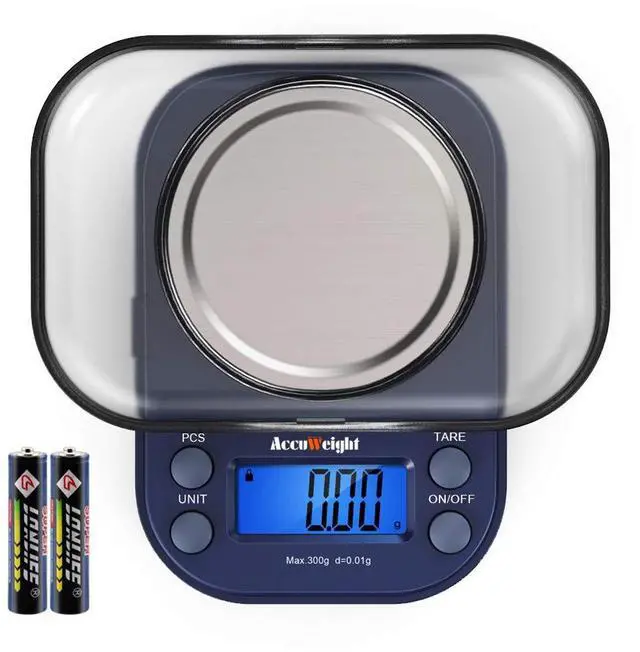 Main image of Digital Gram Scale with 300g/0.01g Small Pocket Coffee Scale with High Accuracy, Jewelry Scale with Tare and Calibration for Kitchen Food Scale