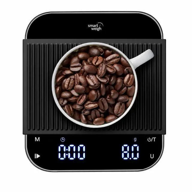 Main image of Coffee Scale with Timer, Precision Espresso & Tea Digital Scale, Espresso Machine Accessories for Pour-Over Coffee, Travel Food Scale, LED Display, Rechargeable USB-C - 3kg/0.1g