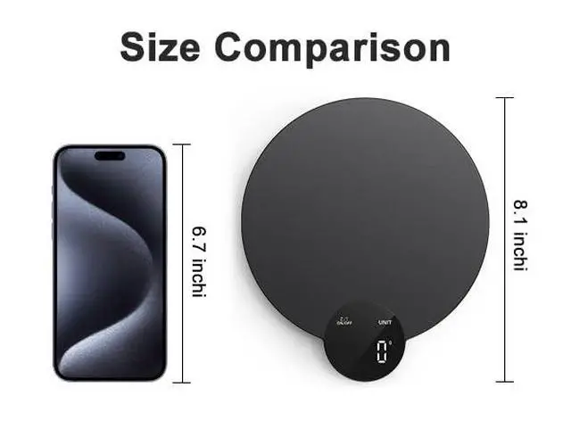 Alt view image 7 of 7 - 1g/0.1oz Precision Food Scale, HD LED Display Digital Kitchen Scale, Stainless Steel, 11lb Capacity for Cooking Baking (Batteries Included)