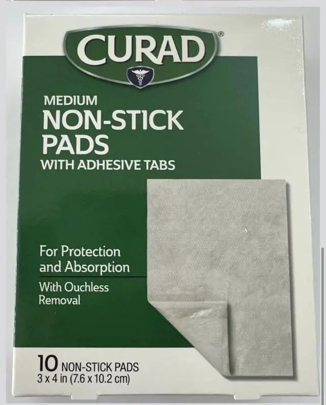 Alt view image 3 of 4 - Curad Non-Stick Pads, 3 Inches X 4 Inches 10 Count