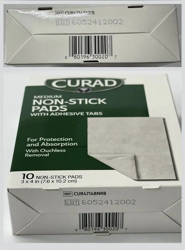 Alt view image 4 of 4 - Curad Non-Stick Pads, 3 Inches X 4 Inches 10 Count