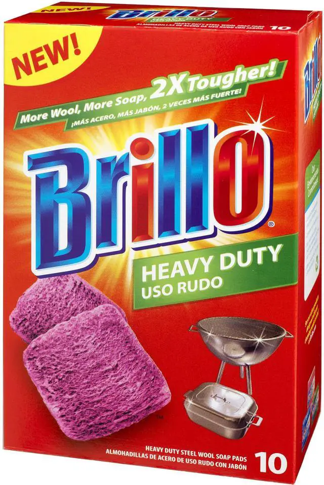 Main image of Heavy Duty Steel Wool Soap Pads, Original Red Scent, 10-Count