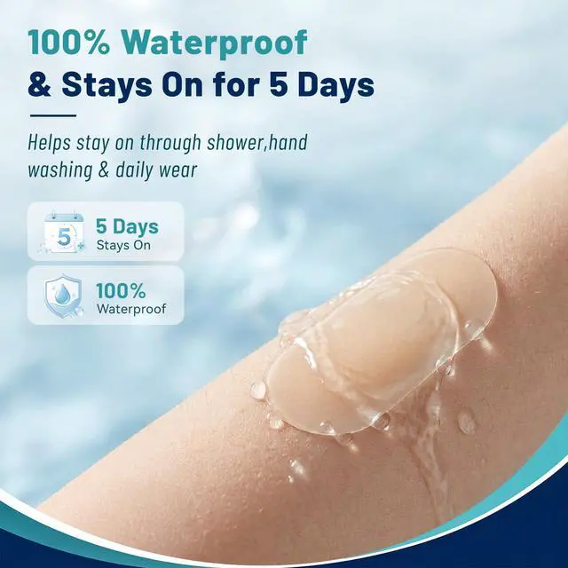 Alt view image 5 of 7 - Ultra-Thin Hydrocolloid Gel Bandages for Advanced Healing, 30 Count Assorted Sizes, Waterproof Hydrocolloid Dressings for Minor Cuts, Scrapes, Blisters and Burns, Invisible Daily Protection