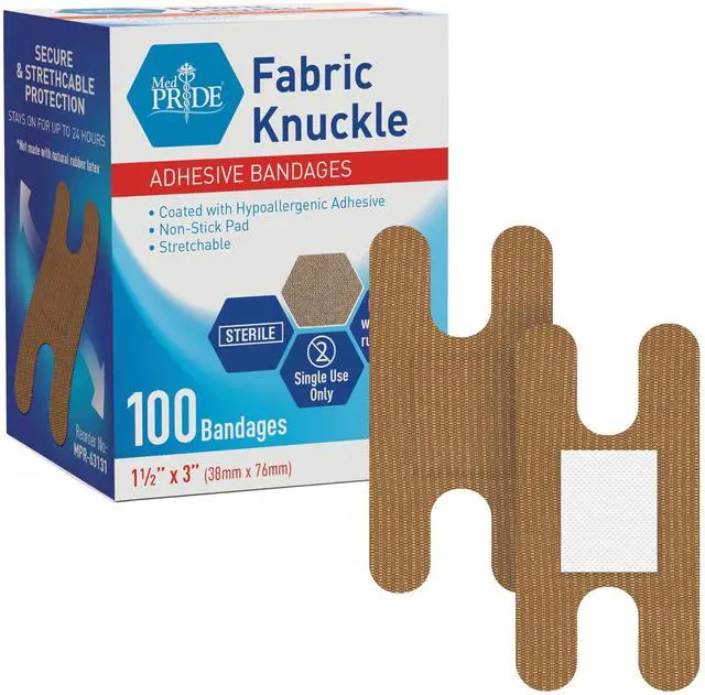 Main image of Fabric Fingertip & Knuckle Bandages,Latex-Free,1.5x3 in,100-Count