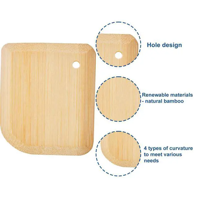 Alt view image 4 of 6 - Cast Iron Scrubber - 316 Stainless Steel with Silicone Core, Bamboo Scraper, Perfect Cleaner Set for Cast Iron Pans, Skillets, Pots, Woks