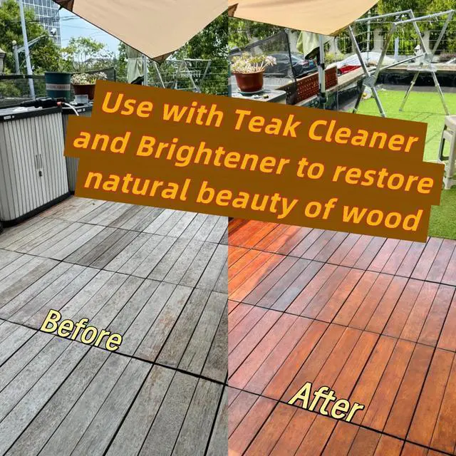 Alt view image 3 of 5 - Marine Grade Brass Teak Scrubber not Cheap Stainless Steel Scrub Scouring Pad | Gentle Non-Scratch Deck | Rustproof | Premium Yacht Wood Restorer - Refinish Wood Furniture & Boat Teak