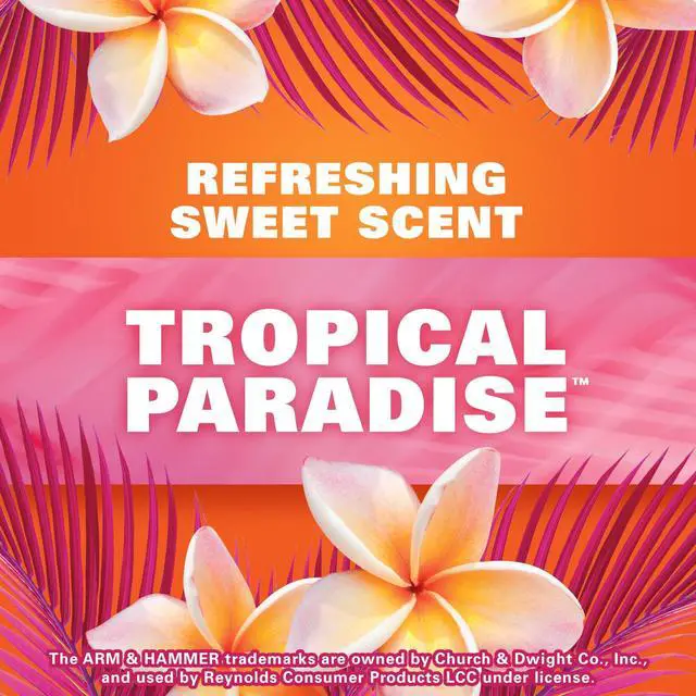 Alt view image 2 of 7 - Ultra Strong Tall Kitchen Trash Bags, Tropical Paradise, 13 Gallon 25 Count (Pack of 1)