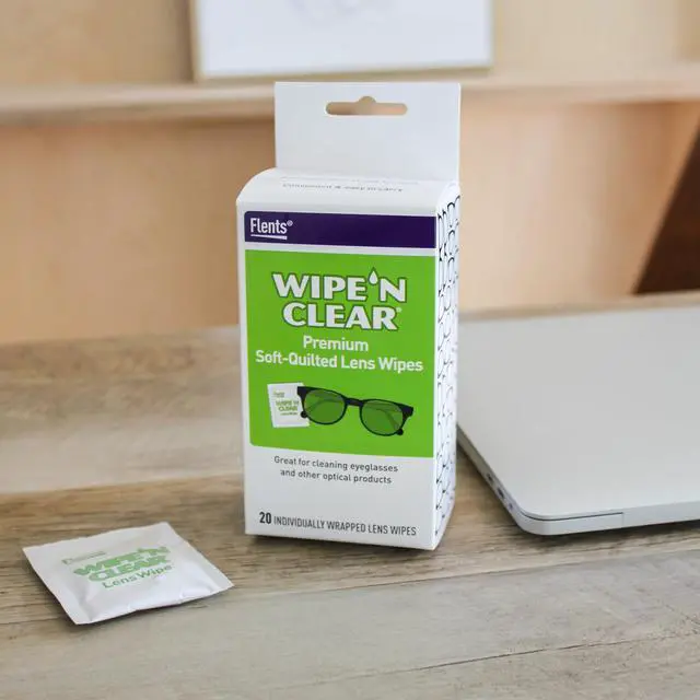 Alt view image 2 of 4 - Wipe 'N Clear Pre-Moistened Lens Wipes Assorted 20 Count, Made in The USA