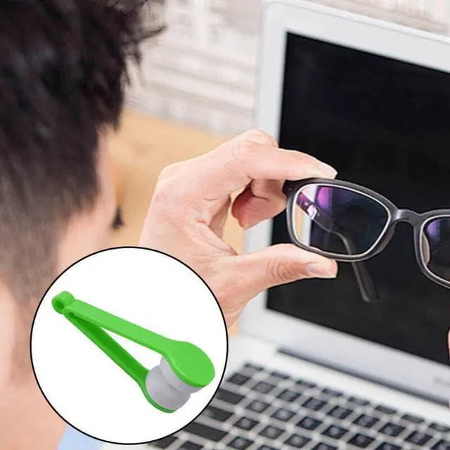 Alt view image 4 of 5 - 12PCS Eyeglass Cleaner, Mini Microfiber Cloths and Brush for Sunglasses, Eyewear and Reading Glasses