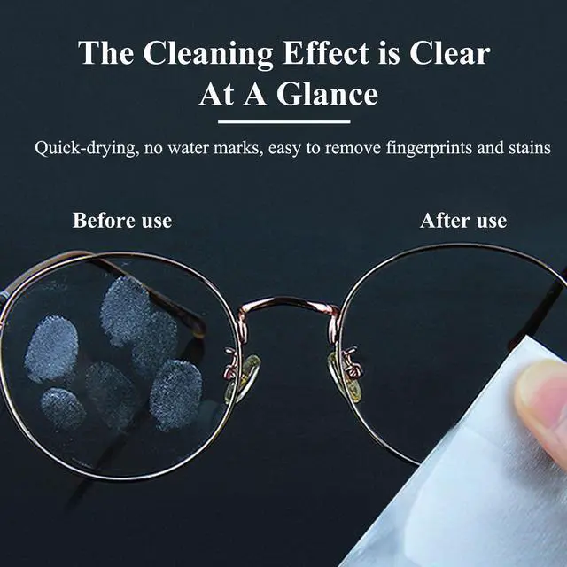 Alt view image 5 of 7 - Glasses Wipes Lens Cleaner- -Moistened Individual Wrapped Eye Glasses Cleaning Wipes | Glasses Cleaner Safely Cleans Glasses, Sunglasses, Phone Screen, Electronics & Camera Lens (white-200)