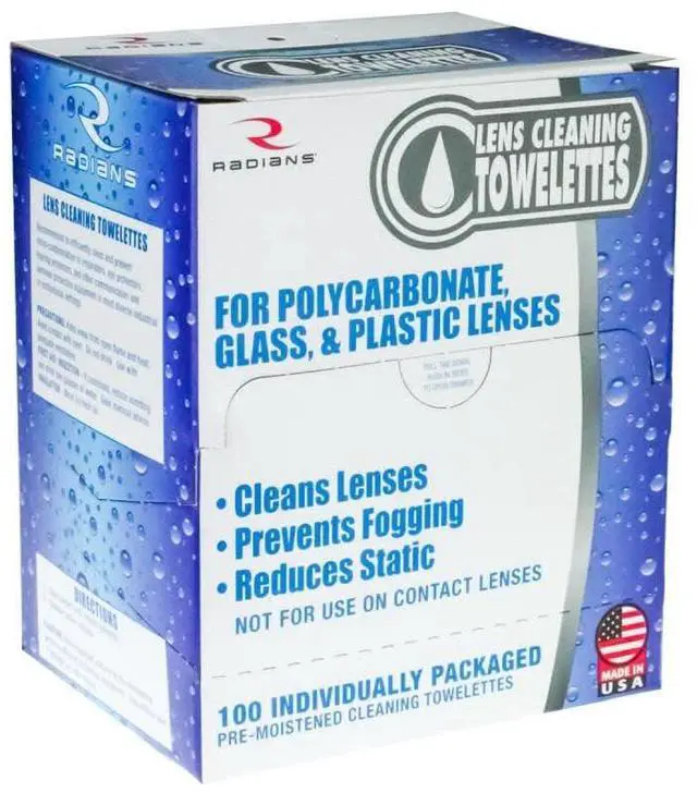 Main image of LCD100 Lens Cleaning Towelettes 100 Towelettes in a box, Multi One Size
