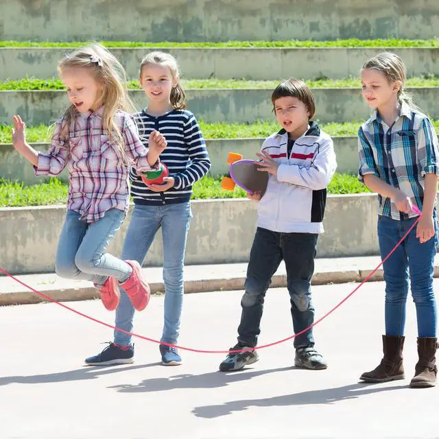 Alt view image 6 of 7 - 6 Pack Colorful Jump Rope Set Adjustable Plastic Jump Ropes Skipping Rope Outdoor Jumping Ropes Great Party Favor