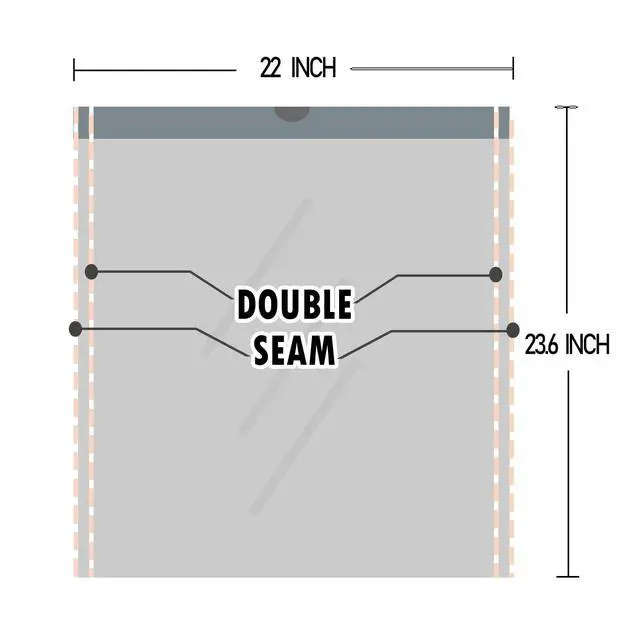 Alt view image 2 of 7 - 8 Gallon Trash-Bags Drawstring Kitchen-Garbage-Bag Unscented - White Plastic 54 Count Recyclable Restroom Liners Strong Compactor Can Tall Large Recycle Waste Basket Inwaysin