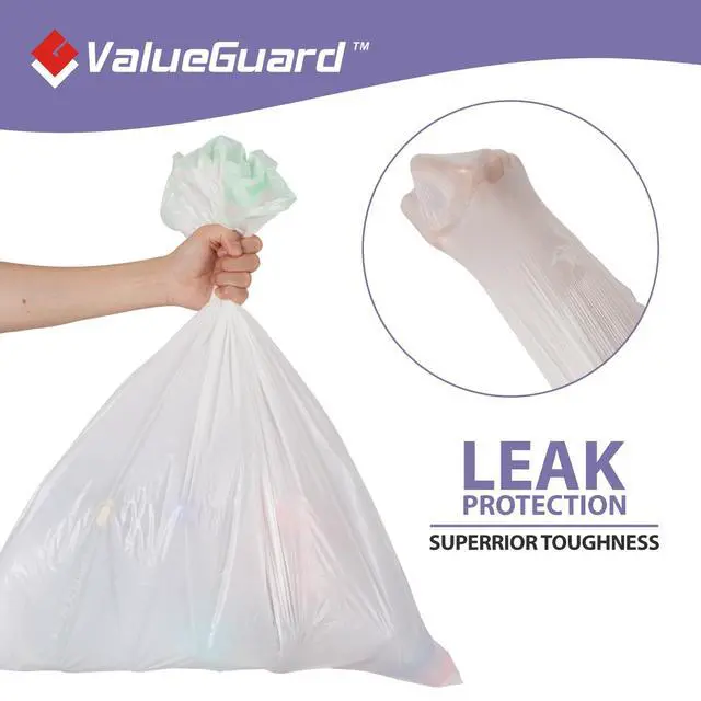 Alt view image 3 of 7 - Trash Bags Garbage Bag 13 Gallon Drawstring Tall Waste Bag for Kitchen Office Party 0.6 Mil (110 Count)