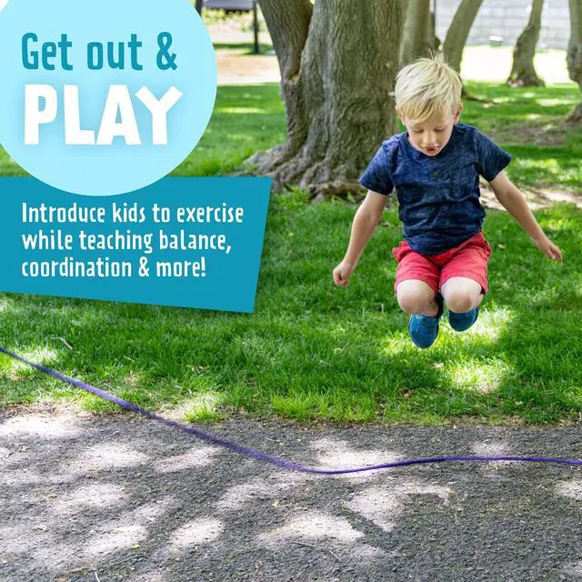 Alt view image 4 of 6 - 16' Foot Single Jump Rope - Active Outdoor Youth Fitness - Double Dutch Length - Red Confetti