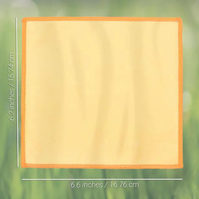 Alt view image 2 of 7 - Microfiber Cleaning Cloths Double-Sided - 5 Pack - 6.6 x 6.2 inch - Microfiber and Suede Cloth for Smartphones, LCD TV, Tablets, Laptop Screens, Camera Lenses (Yellow)