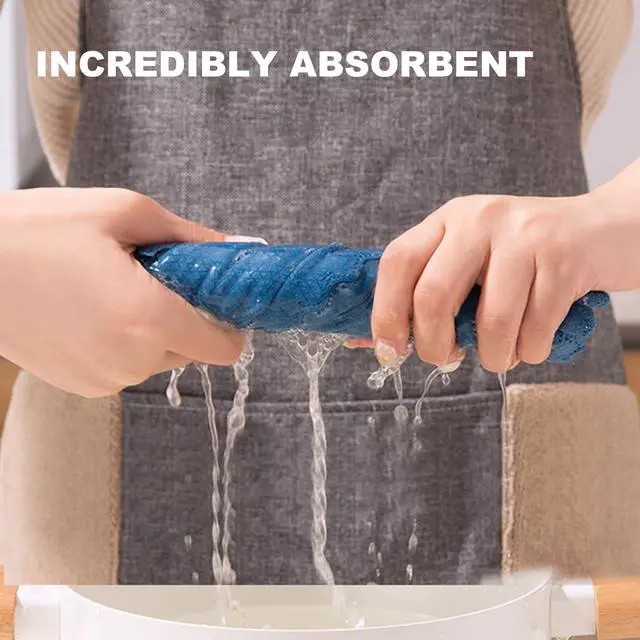 Alt view image 6 of 7 - Fish Scale Streak Free Magic Glass Window Cleaning Cloth, Microfiber Cleaning Cloth, Reusable Absorbent Shiny Wipes, Microfiber Towels, Lint Free Dish Drying Polishing Towels, 5 pcs