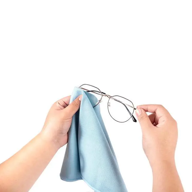 Alt view image 3 of 7 - Microfiber Glass Cleaning Cloths Lint Free Streak Free Quickly and Easily Clean Windows & Mirrors Without Chemicals Polishing Cloth 16x16 Inch 8 Pack Blue