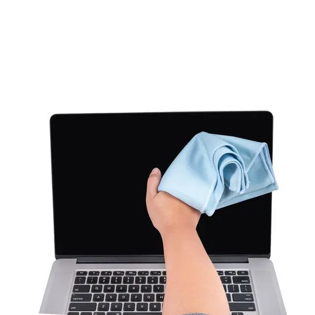 Alt view image 4 of 7 - Microfiber Glass Cleaning Cloths Lint Free Streak Free Quickly and Easily Clean Windows & Mirrors Without Chemicals Polishing Cloth 16x16 Inch 8 Pack Blue