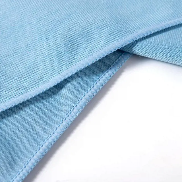 Alt view image 7 of 7 - Microfiber Glass Cleaning Cloths Lint Free Streak Free Quickly and Easily Clean Windows & Mirrors Without Chemicals Polishing Cloth 16x16 Inch 8 Pack Blue