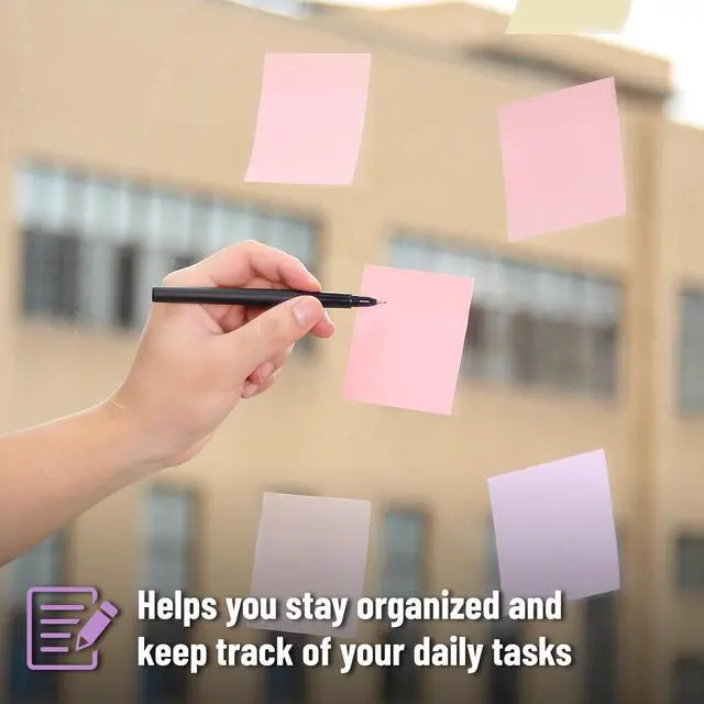 Alt view image 3 of 7 - Sticky Notes, 3"x3", 12 Pads, 600 Sheets, Blooming Reverie