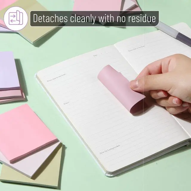 Alt view image 5 of 7 - Sticky Notes, 3"x3", 12 Pads, 600 Sheets, Blooming Reverie
