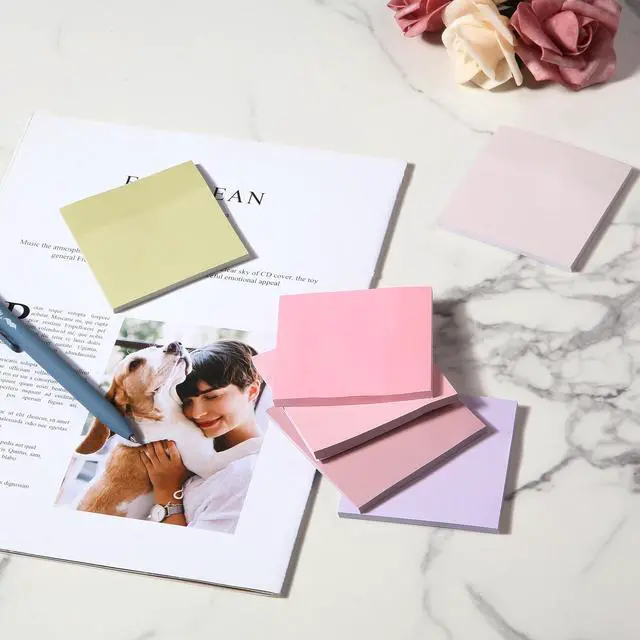 Alt view image 7 of 7 - Sticky Notes, 3"x3", 12 Pads, 600 Sheets, Blooming Reverie