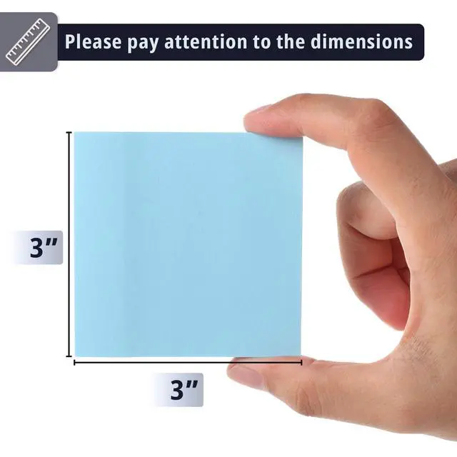 Alt view image 3 of 6 - Sticky Notes, 3"x3", 12 Pads, 720 Sheets, Pastel Colors