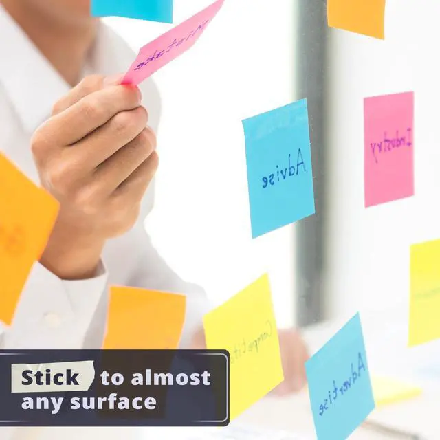 Alt view image 4 of 6 - Sticky Notes, 3"x3", 12 Pads, 720 Sheets, Pastel Colors