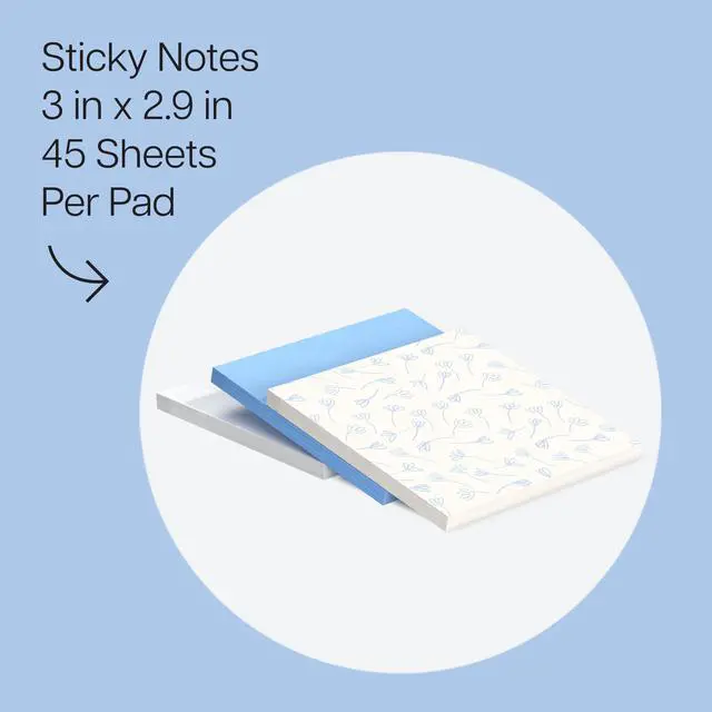 Alt view image 2 of 6 - Polished Patterns, 3 x 3 in, 3 Sticky Notes Pads