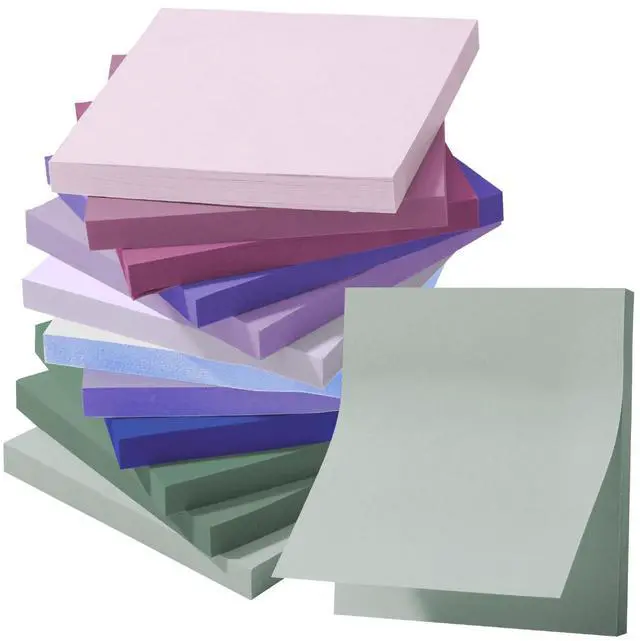 Main image of Sticky Notes, 3"x3", 12 Pads, 600 Sheets, Colorful