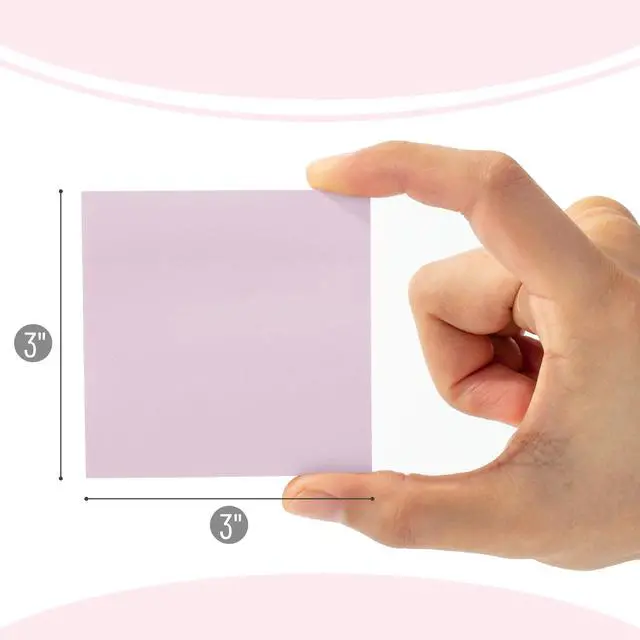 Alt view image 3 of 7 - Sticky Notes, 3"x3", 12 Pads, 600 Sheets, Colorful