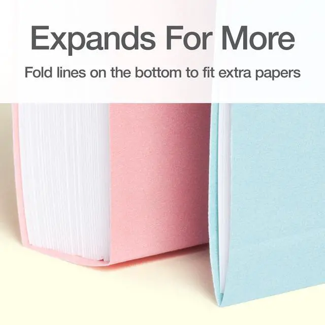 Alt view image 4 of 7 - Hanging File Folders, 6 Pack, Letter Size (8.5" x 11"), 6 Assorted Colors, 5 Tab Positions, Includes Tabs and Inserts, Hanging Files for Office and Document Organization