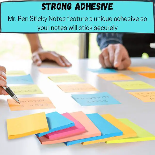 Alt view image 3 of 7 - Sticky Notes Set, 15 Pack, 2"x2", 3"x3", 4"x4", 600 Sheets