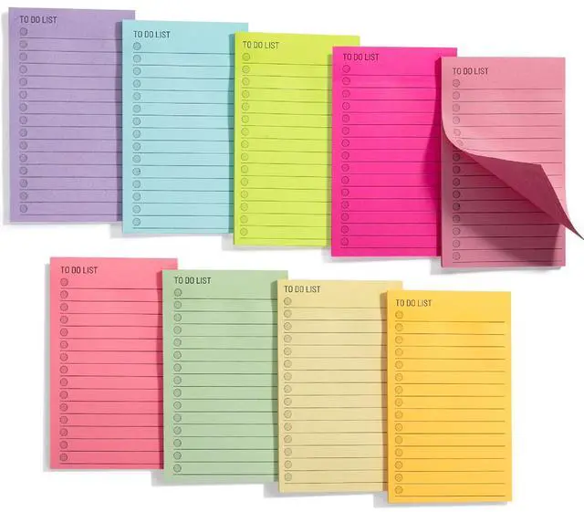 Main image of to Do List Sticky Notes, 3 x 5, 9 Pads, 360 Sheets