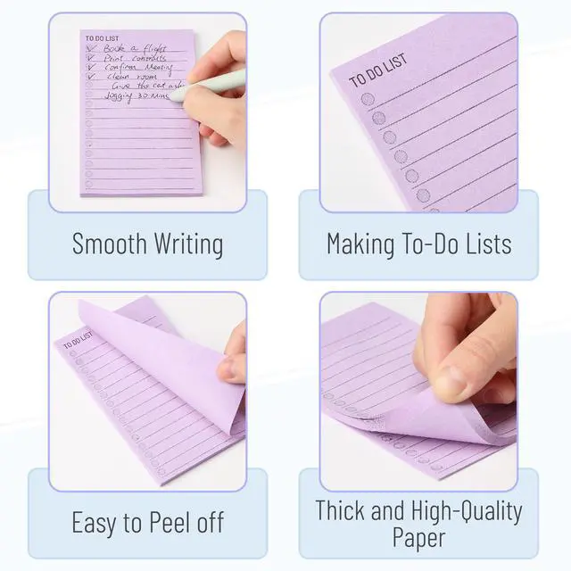 Alt view image 3 of 6 - to Do List Sticky Notes, 3 x 5, 9 Pads, 360 Sheets