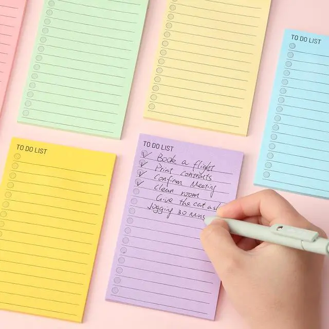 Alt view image 4 of 6 - to Do List Sticky Notes, 3 x 5, 9 Pads, 360 Sheets