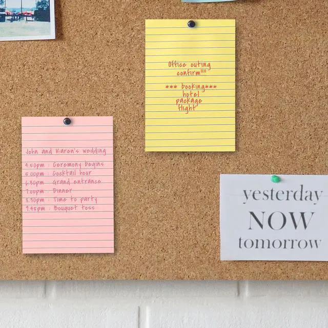 Alt view image 6 of 7 - Lined Sticky Notes, 4" x 6", 6 Pads, 45 Sheets/Pad