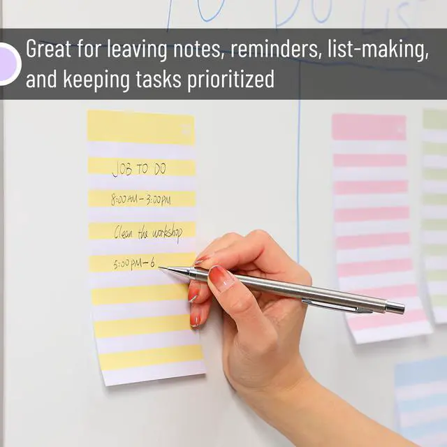 Alt view image 5 of 7 - Lined Sticky Notes, 4" x 6", 6 Pads, 45 Sheets/Pad